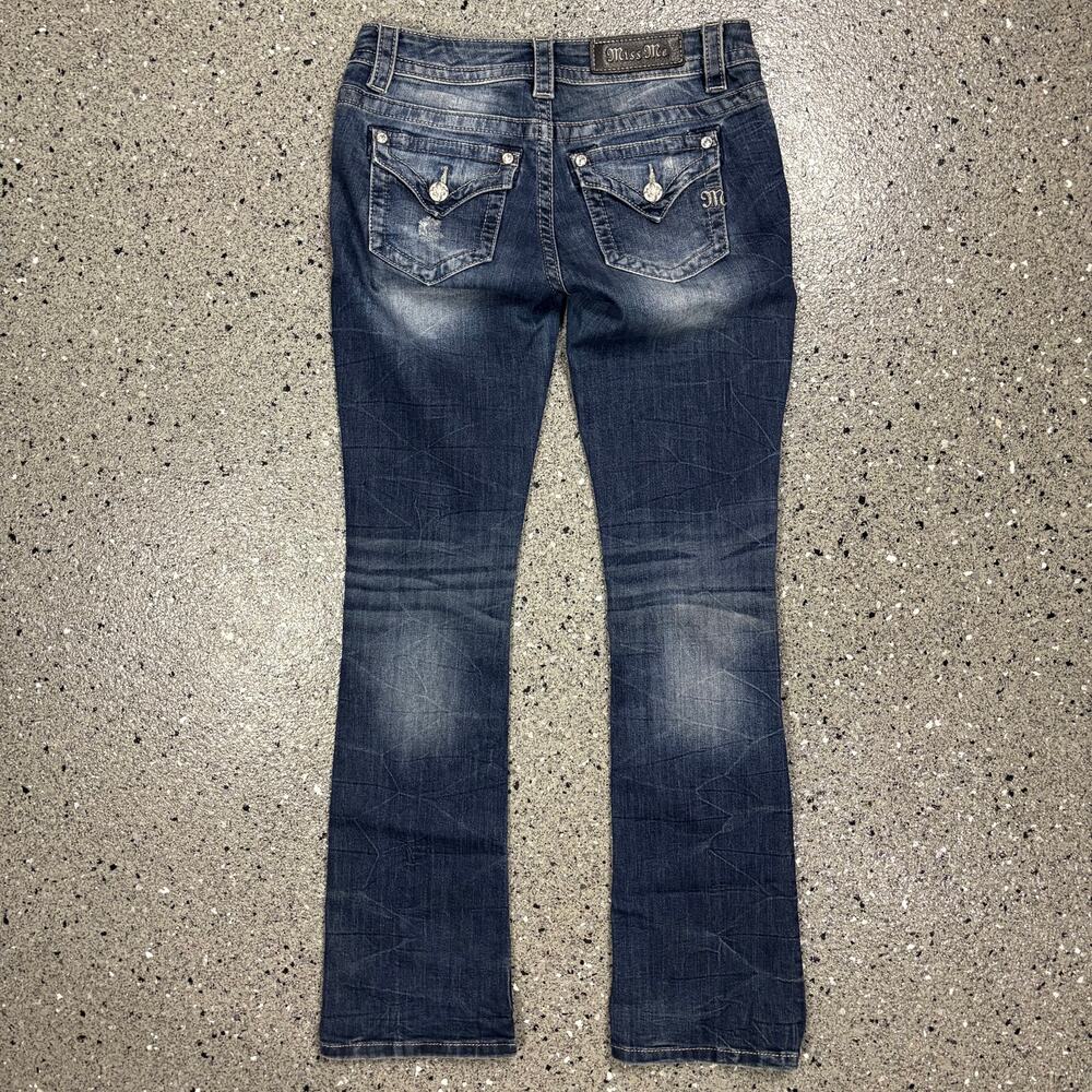 Y2k Miss Me Signature Slim Boot Cut Denim Jeans
